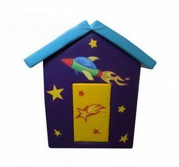 Большой игровой домик из мягких модулей Tia Космос 100х100х140 см фото 1