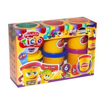Тісто для ліплення Danko Toys Master-Do 6 банок по 50 г (укр) TMDB-01-01U фото 1