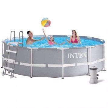 Каркасный круглый бассейн Intex Prism Frame 10685 л 366х122 лестница, насос-фильтр 26718 FR фото 1