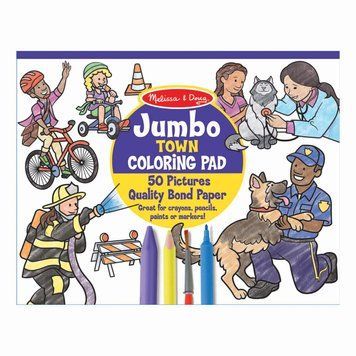 Раскраска на премиальной бумаге "Город" Melissa & Doug 50 страниц 36х28 см MD30250 фото 1