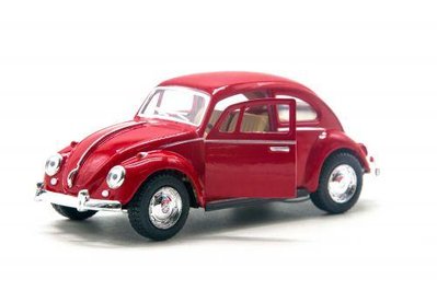 Машинка KINSMART Volkswagen Classic Beetle червона KT5057W фото 1