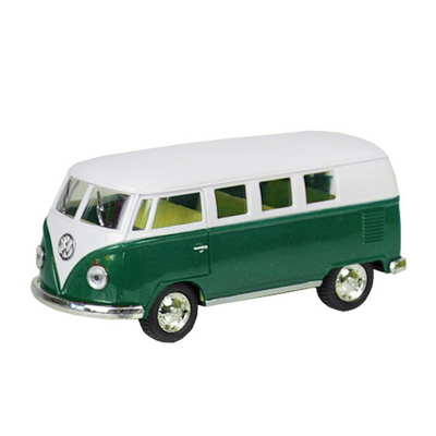 Микроавтобус KINSMART Volkswagen BUS 1:32 Бело-зеленый КТ5060W фото 1