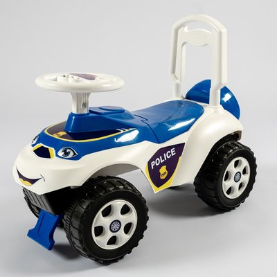 Детская машинка-каталка Doloni "Полиция" бело-синий 0141/11 фото 1