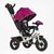 Дитячий триколісний велосипед Best Trike інтерактивна панель надувні колеса бордовий 3390 / 39-215 фото 1