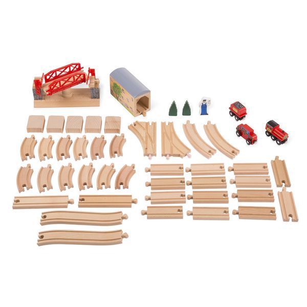 Дерев'яний набір "Залізнична дорога" Melissa&Doug MD704 фото 3