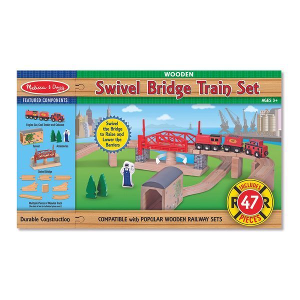 Дерев'яний набір "Залізнична дорога" Melissa&Doug MD704 фото 5
