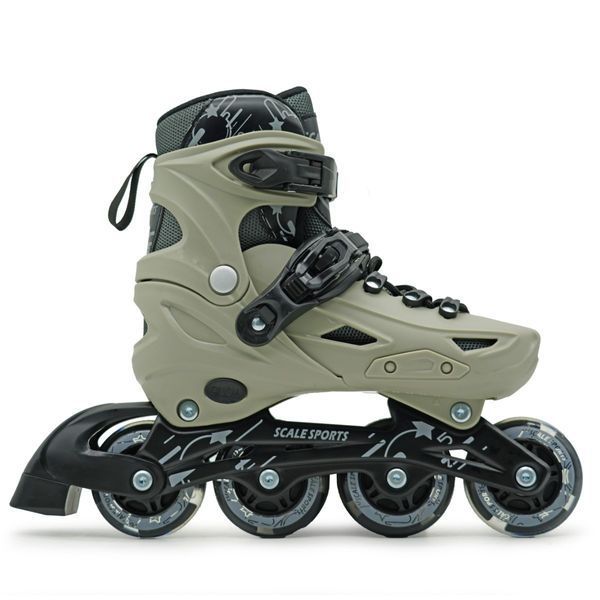 Детские раздвижные ролики 29-33 Scale Sports LF 605 подсветка колес серый фото 4