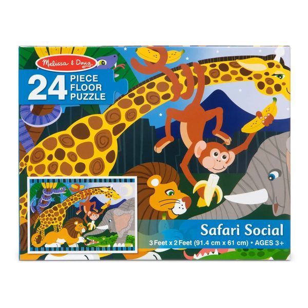Підлоговий пазл Melissa & Doug &laquo;Сафарі&raquo; 24 елементи 90х60 см MD4423 фото 4
