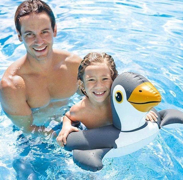 Дитяче надувне коло Intex для плавання Пінгвін 59220 фото 3