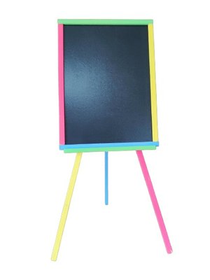 Дитячий двосторонній мольберт для малювання розмір поля 66х49 см висота 100 см 4 ноги кольоровий M3HK фото 1