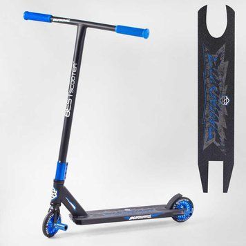 Трюковий самокат Best Scooter Burning HIC-система, пеги, колеса 110 мм синій 14106 фото 1