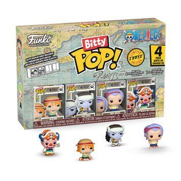 Набор фигурок BITTY POP! One Piece Большой куш Нами 4 фигурки 2,5 см с полкой 86893 фото 1