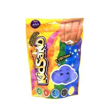 Кінетичний пісок Danko Toys KidSand блакитний у пакеті 400 г KS-03-03 фото 1