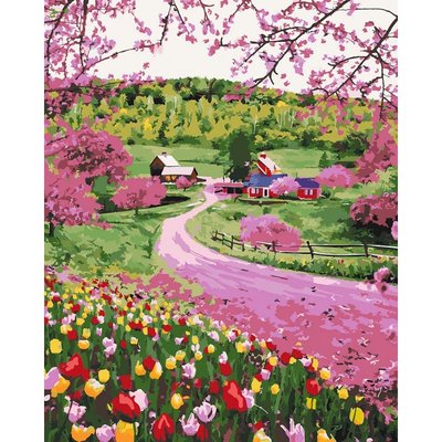 Картина за номерами Ідейка "Весняне різнобарв'я" 40х50см KHO2254 фото 1