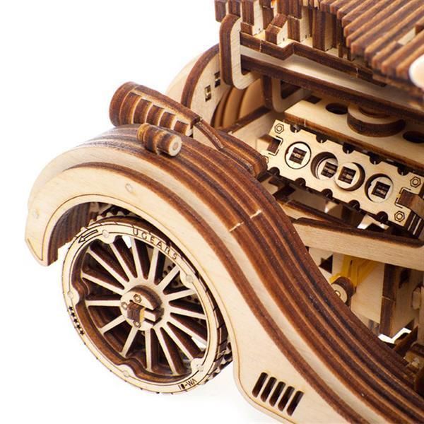 3D конструктор механічний дерев'яний Ugears Родстер VM-01 437 деталей 70052 фото 5