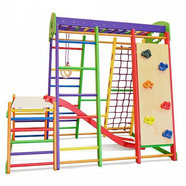 Детский спортивный комплекс для дома SportBaby Акварелька Plus 1-2 фото 4