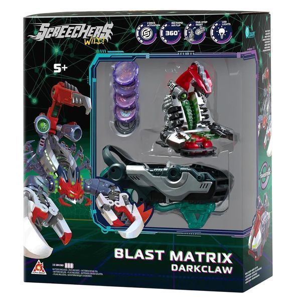 Дикий Скрічер Дарккло з бластером (Screechers Wild Darkclaw) Темний скорпіон 5 сезон Blast Matrix L2 фото 2