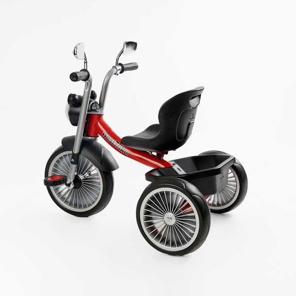 Детский трехколесный велосипед 10" Best Trike колеса EVA стальная рама световые и звуковые эффекты красный укр BS-69116 фото 3