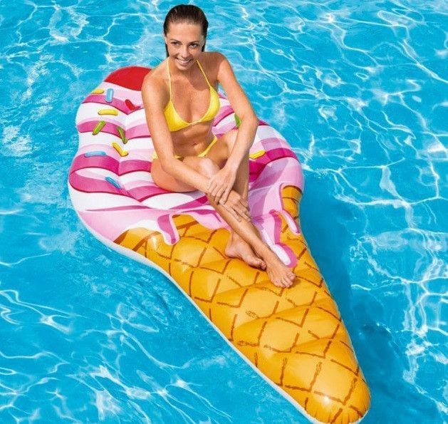Матрас для плавания Intex Рожок мороженого 224х107см 58762 фото 4