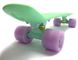 Классический пенниборд для девочек с подсветкой колес серии Pastel Лаймовый цвет фото 4