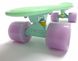 Класичний пенніборд для дівчат "Pastel Series" з підсвічуванням коліс Лаймовий колір фото 3