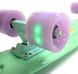 Классический пенниборд для девочек с подсветкой колес серии Pastel Лаймовый цвет фото 5