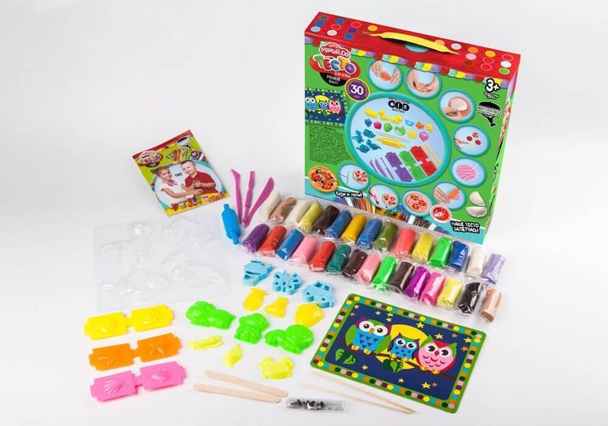 Набір для ліплення Danko Toys Master-Do тісто та аксесуари 30 кольорів по 20 г TMD-03-03 фото 2