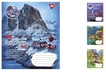 Набір учнівських зошитів Yes Northern travel формат А5, 60 арк. в лінійку 10 шт. 766079 фото 1