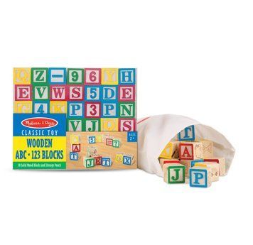 Обучающие деревянные кубики мини "Азбука / Цифры" Melissa&Doug 50 шт (MD1900) фото 1