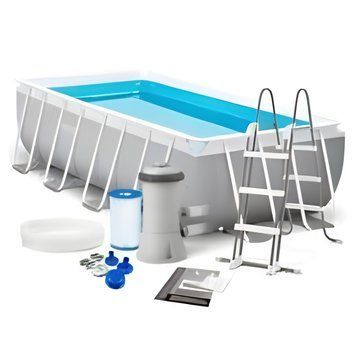 Каркасный прямоугольный бассейн Intex Prism Frame 8418 л 400х200х122 см с функциональными аксессуарами 26790 NP фото 1