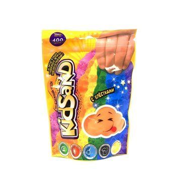 Кінетичний пісок Danko Toys KidSand помаранчевий у пакеті 400 г KS-03-03 фото 1