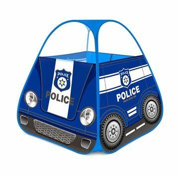 Дитяча палатка для хлопчика Піраміда Police 99 &times; 80 &times; 80 см синя MR 1116 фото 1