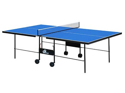 Тенісний стіл пересувний GSI Sport Athletic Strong Gk-3 з аксесуарами 274х152 см ЛДСП синій фото 1