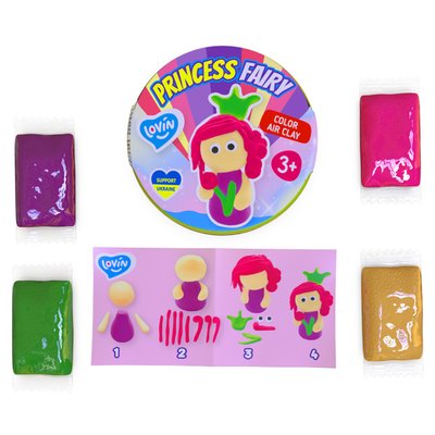 Набор для лепки с воздушным пластилином ОКТО Lovin'do Princess Fairy PrincessW 70138 фото 1