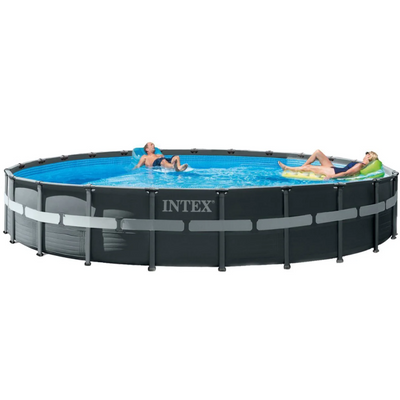 Каркасный круглый бассейн Intex 47241 л 732х132 см лестница, песочный насос-фильтр, подстилка, тент фото 1