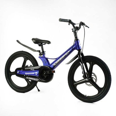 Велосипед подростковый двухколёсный 20" CORSO Connect магниевая рама синий MG-20625 фото 1