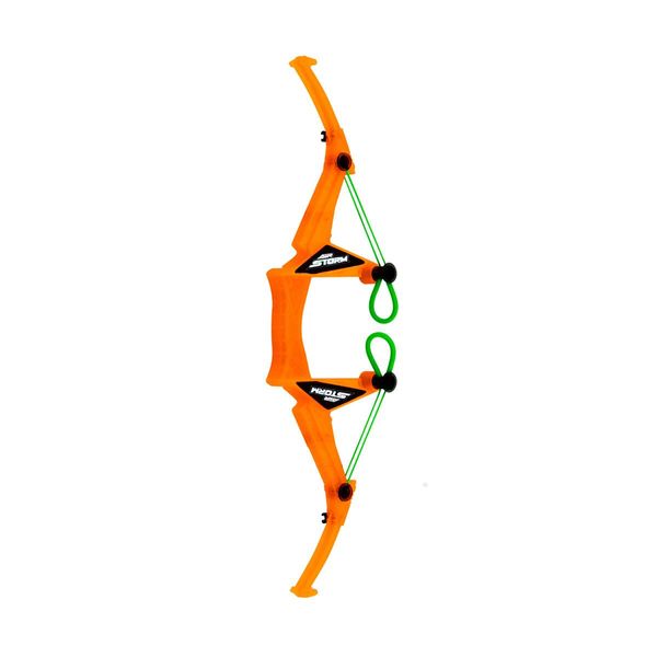 Игрушечный лук с мишенью серии "Air Storm" - BULLZ EYE оранжевый, 3 стрелы, мишень фото 2