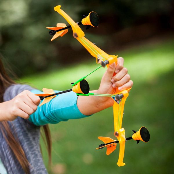 Игрушечный лук с мишенью серии "Air Storm" - BULLZ EYE оранжевый, 3 стрелы, мишень фото 6