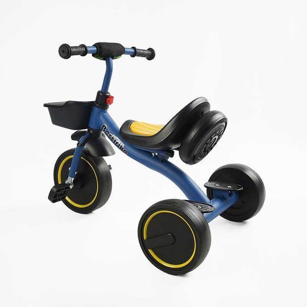 Детский трехколесный велосипед 10" Best Trike колеса EVA стальная рама световые и звуковые эффекты синий укр BS-45602 фото 3