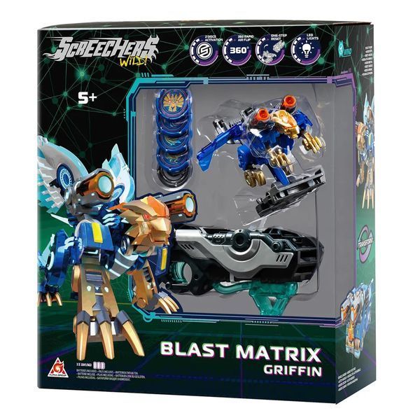 Дикий Скрічер Ґріффін із бластером (Screechers Wild Griffin) Стрімкий грифон 5 сезон Blast Matrix L2 фото 2