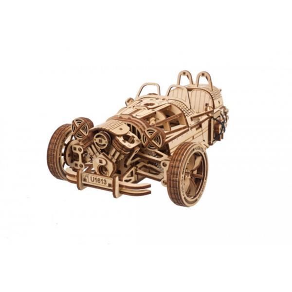 3D конструктор механічний дерев'яний Ugears Трицикл UGR-S 457 деталей 70216 фото 7