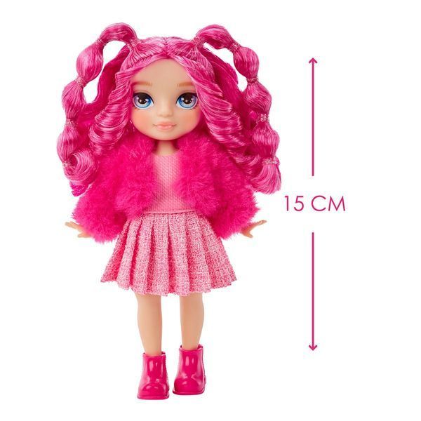 Лялька RAINBOW HIGH з артикуляцією та вихованцем серії "Littles" Маджента з аксесуарами 15 см фото 4