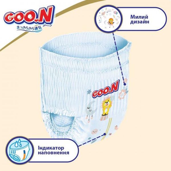Трусики-подгузники GOO.N Premium Soft для детей 7-12 кг (размер 3(M), унисекс, 50 шт) фото 8