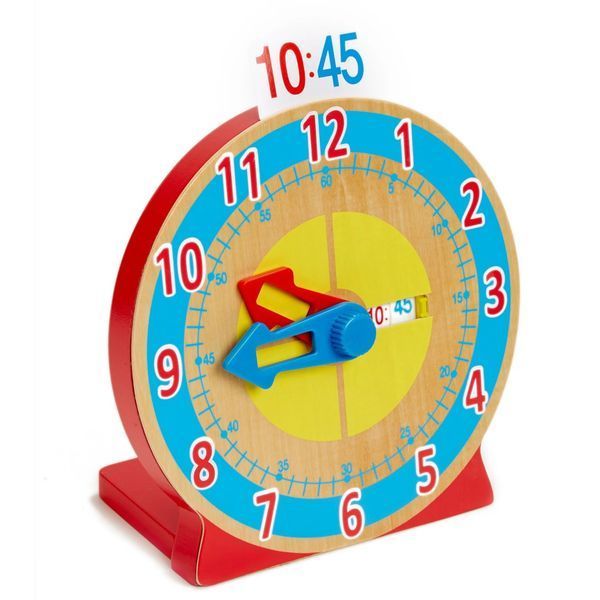 Дерев'яний навчальний годинник Melissa & Doug Turn & Tell з завданнями MD4284 фото 3