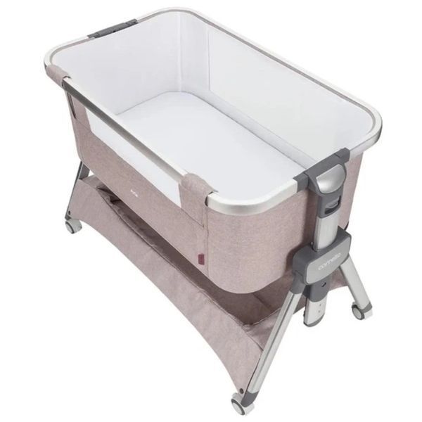 Дитяче приставне ліжечко з матрацом 2-в-1 CARRELLO Aria CRL-16402 Cream Beige з народження фото 4