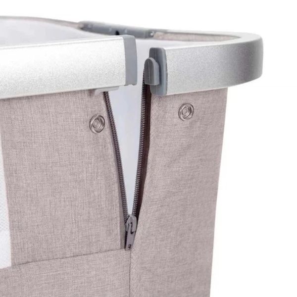 Дитяче приставне ліжечко з матрацом 2-в-1 CARRELLO Aria CRL-16402 Cream Beige з народження фото 9