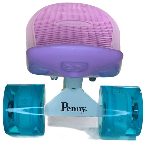 Классический пенниборд для девочек с подсветкой колес серии Pastel Лиловый цвет фото 6