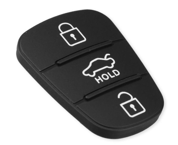 Гумові кнопки-накладки на ключ Hyundai Accent (Хюндай Акцент) симетрія фото 2
