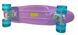 Классический пенниборд для девочек с подсветкой колес серии Pastel Лиловый цвет фото 3