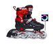 Раздвижные роликовые коньки для подростка 38-42 Scale Sports Red с подсветкой переднего колеса фото 2